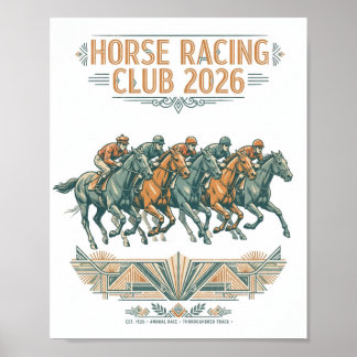 Vintage Horse Racing Club 2026 Poster