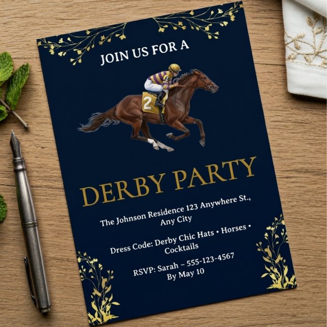Vintage Horse Racing Derby Party Invitation 2026 (Creator Uploaded)