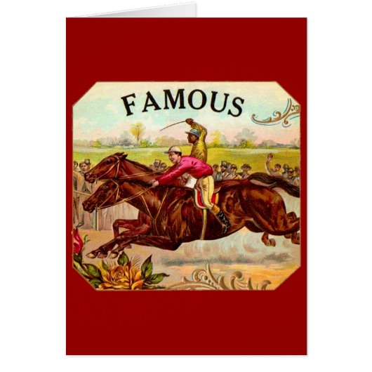 Vintage Horse Racing Thrill of the Race (Front)