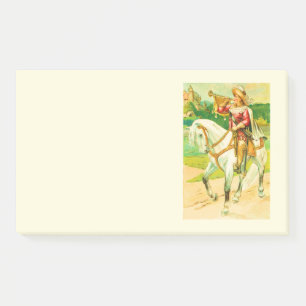Vintage horse rider post-it notes