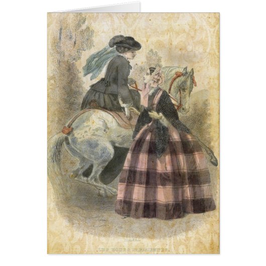 Vintage Horse Riding Cards (Front)