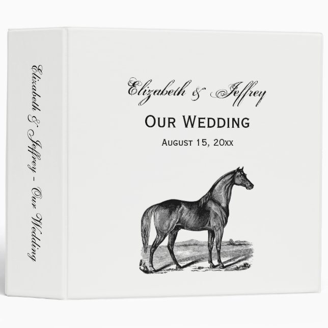 Vintage Horse Standing Binder (Front/Spine)