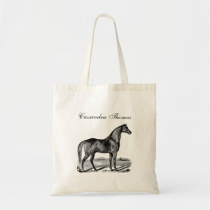 Vintage Horse Standing Tote Bag