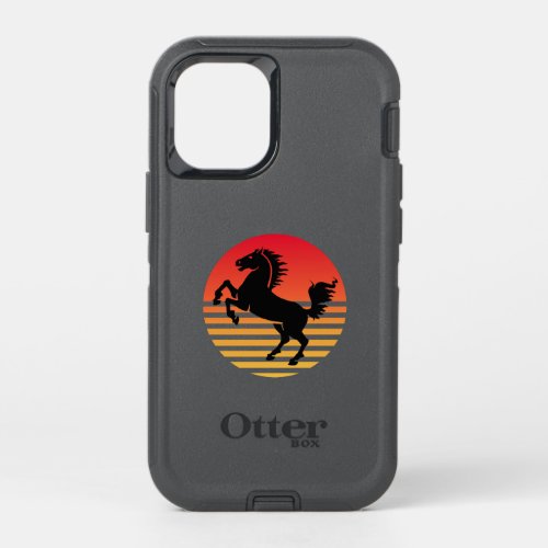 Vintage Horse Sunset iPhone Cases 