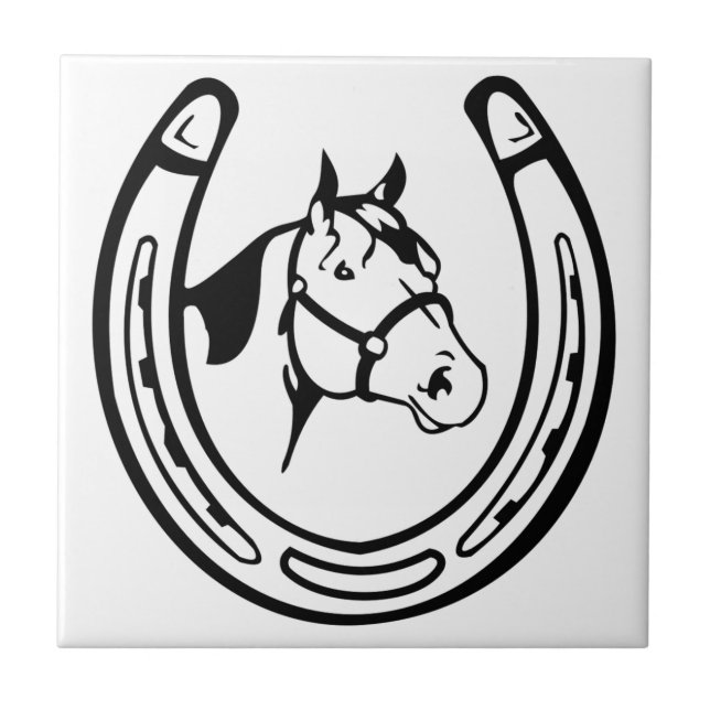 Vintage Horseshoe Ceramic Tile (Front)
