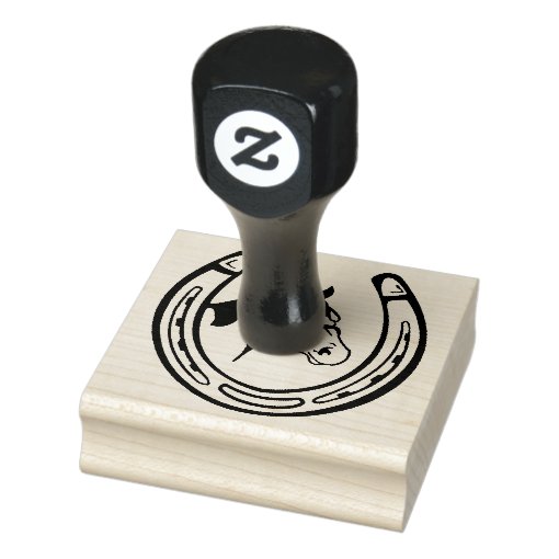 Vintage Horseshoe Rubber Stamp Zazzle