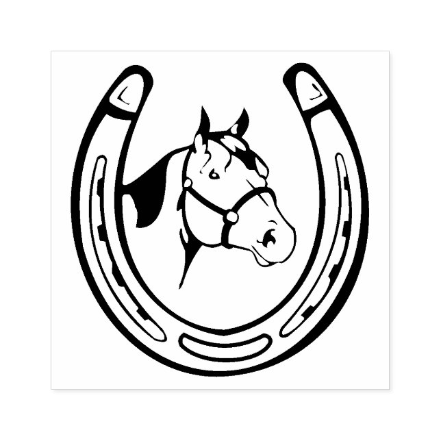Vintage Horseshoe Rubber Stamp (Imprint)