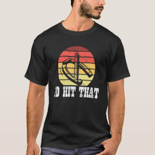 Vintage Horseshoes Ringer I'd Hit That T-Shirt