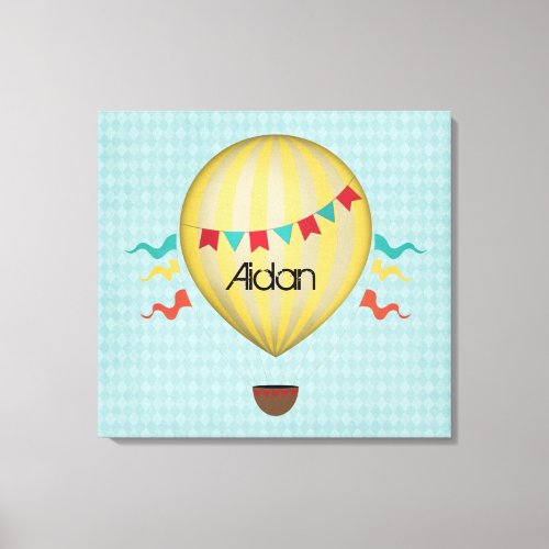 Vintage Hot Air Balloon Canvas Print