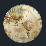Vintage Hot Air Balloon in a Serene Landscape (9) Dart Board<br><div class="desc">Share the beauty of exploration and the joy of discovery with this hot air balloon dartboard. It's a tribute to the boundless spirit of adventure,  perfect for those who appreciate the beauty of the journey. Order yours now!</div>