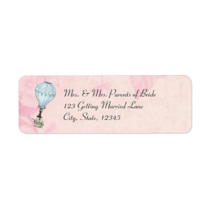 Vintage Hot Air Balloon Label