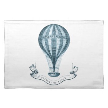 Vintage Hot Air Balloon Placemats by JoyMerrymanStore at Zazzle