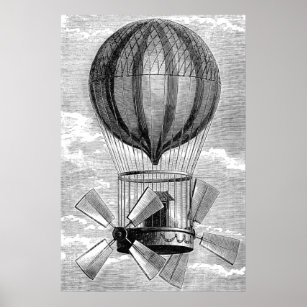 Hot Air Balloon Pencil Drawing Graphic · Creative Fabrica