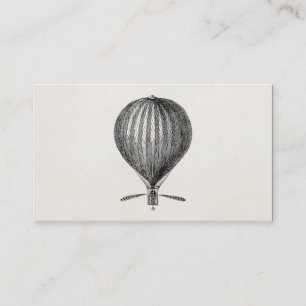 Vintage Hot Air Balloon Retro Airship Balloons Business Card