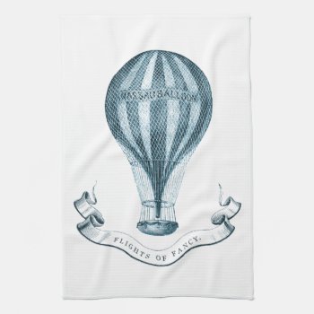 Vintage Hot Air Balloon Tea Towel by JoyMerrymanStore at Zazzle