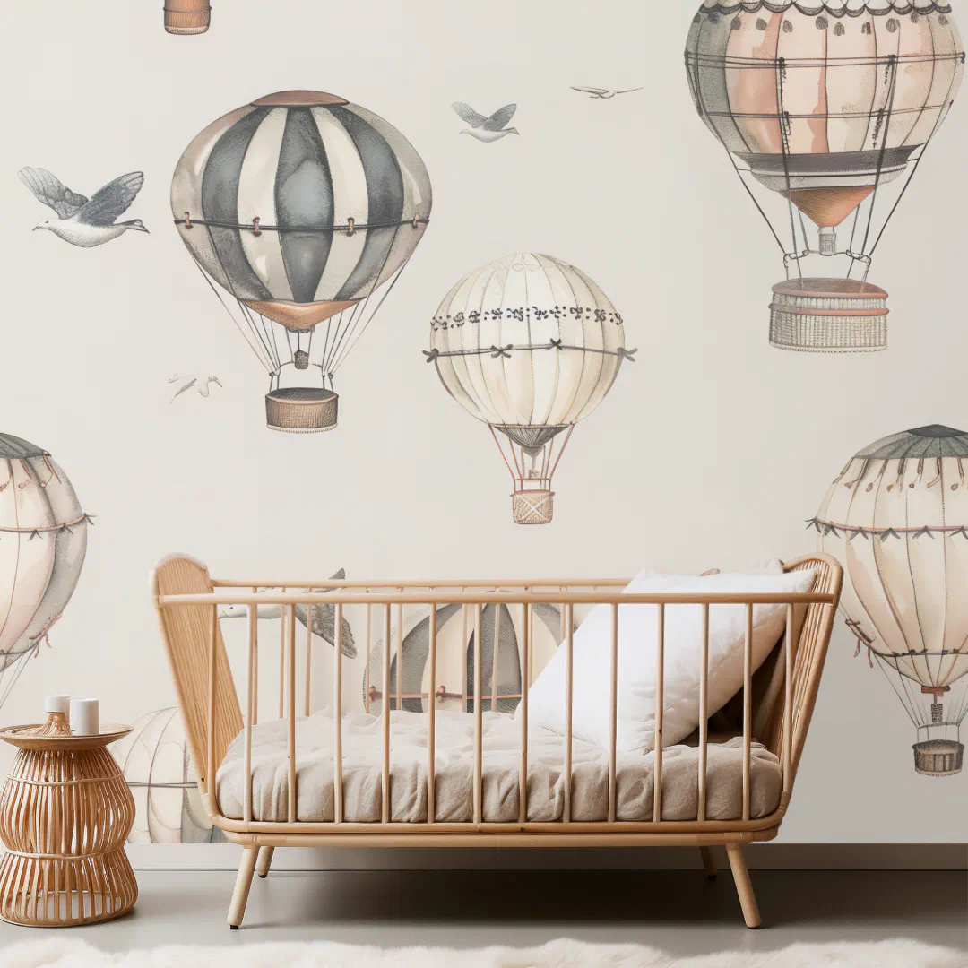 Vintage Hot Air Balloons Wallpaper