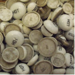 Vintage Hot and Cold Porcelain Knobs Cutout<br><div class="desc">We found this vintage pile of white hot and cold knobs in a local antique store, and figured this would make a great for someone who loves hot vintage and cold vintage. The photo is a bunch of vintage red hot and cold knobs from the turn of the last century....</div>