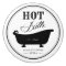 Vintage Hot Bath Black & White Bathroom