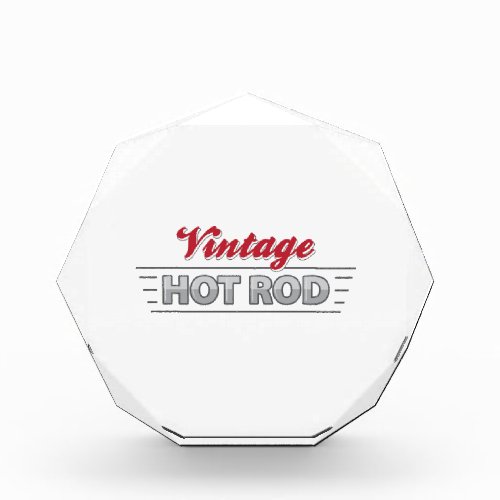 Vintage Hot Rod Acrylic Award