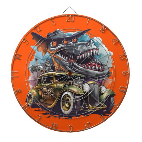 Vintage Hot Rod Monster Adventure Dart Board