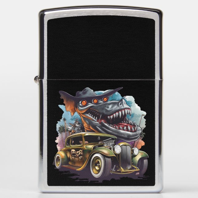 Vintage Hot Rod Monster Adventure Zippo Lighter (Front)