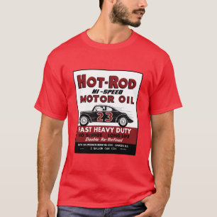 Vintage Hot-Rod Motor Oil tin can design T-Shirt