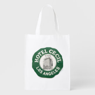 Vintage Hotel Cecil, Los Angeles, CA Grocery Bag