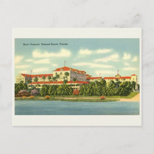 Vintage Hotel Ormond Florida Beach Postcard