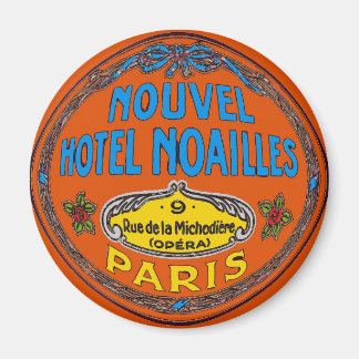 Vintage Hotel Paris France Magnet