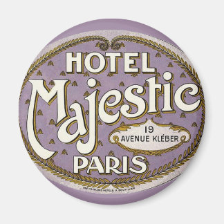Vintage Hotel Paris, France Magnet