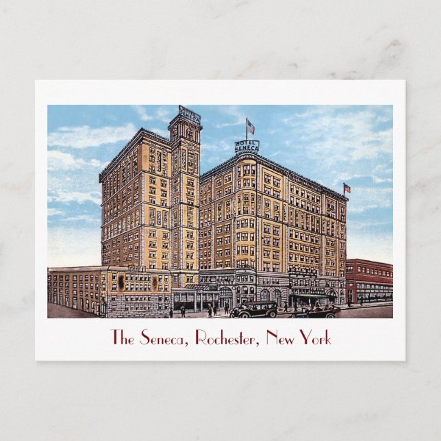 Vintage Hotel Seneca Postcard (Front)