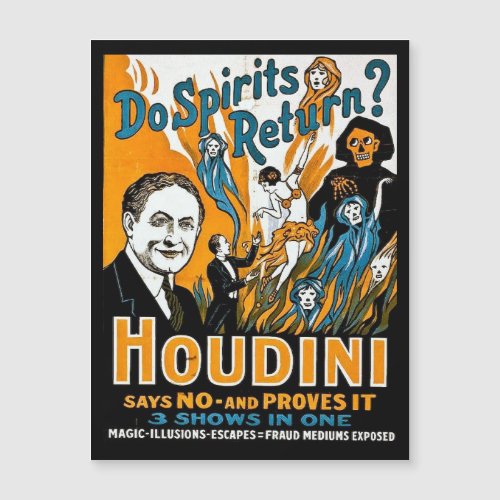 Vintage Houdini Advertisement _ Do Spirits Return