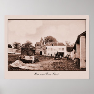 vintage Hougoumont Farm, Waterloo (small) Poster