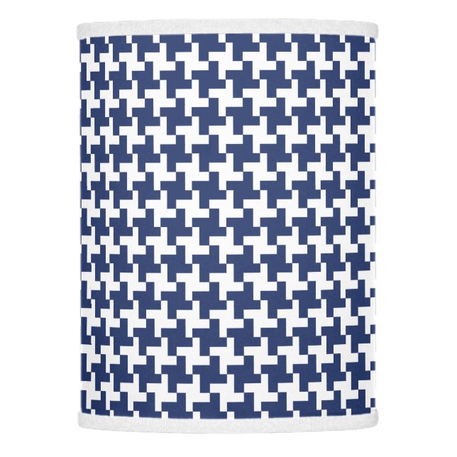 Vintage Houndstooth Pattern Lamp Shade (Front)