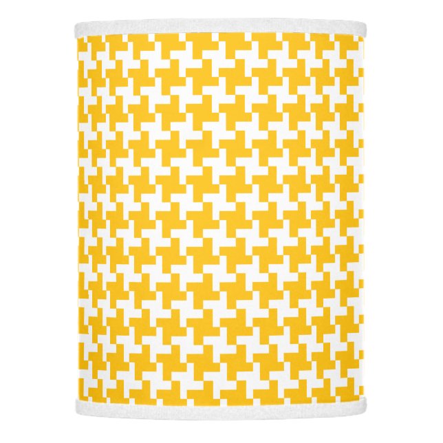 Vintage Houndstooth Pattern Lamp Shade (Front)