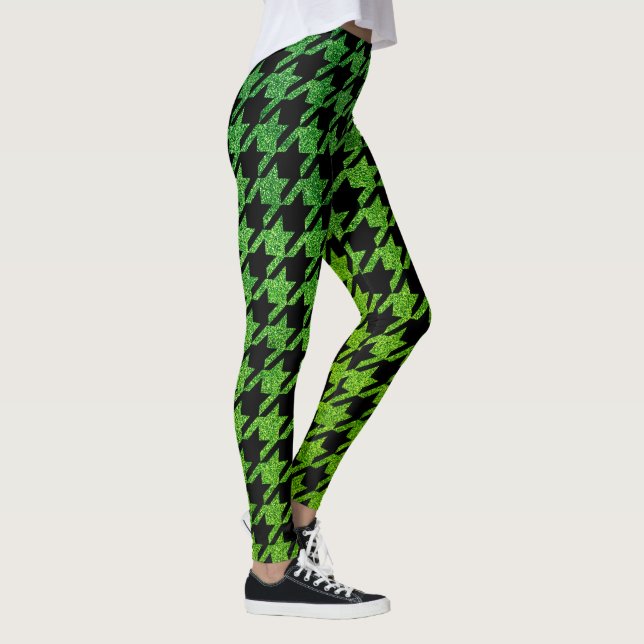 vintage houndstooth pattern leggings (Right)
