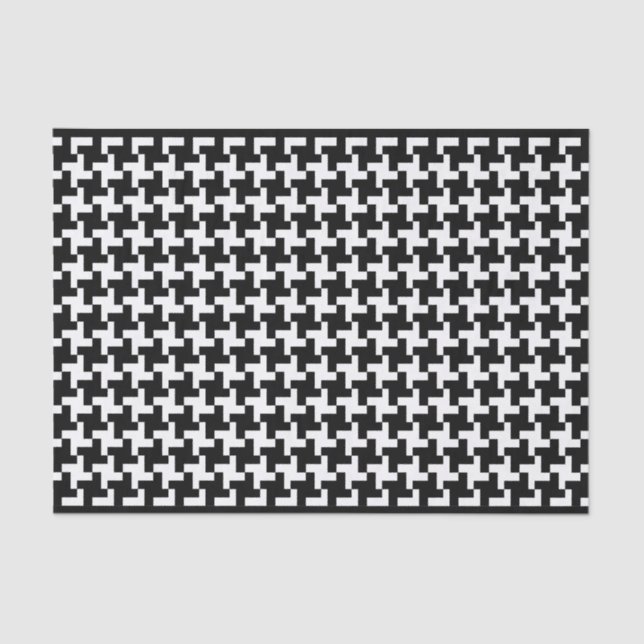 Vintage Houndstooth  Tissue Paper (Front)