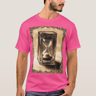 Vintage Hourglass Gothic Steampunk Art T-Shirt