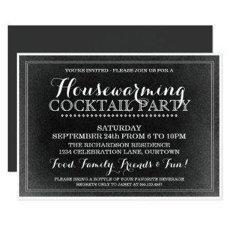 Vintage Housewarming Cocktail Party Invitation