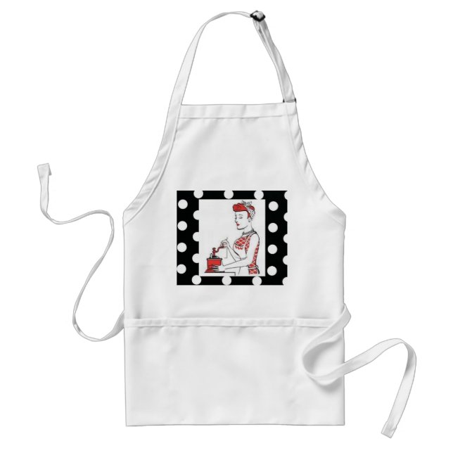 Vintage Housewife Adult Apron (Front)