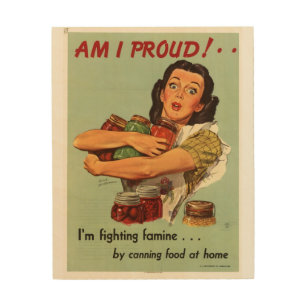 Vintage Housewife Wood Wall Art