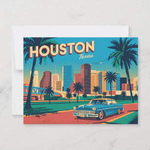 Vintage Houston Postcard Greetings from Houston
