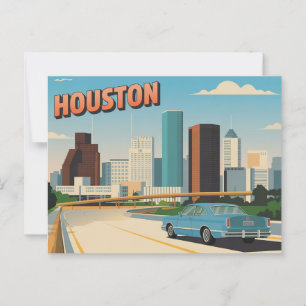 Vintage Houston Postcard Greetings from Houston