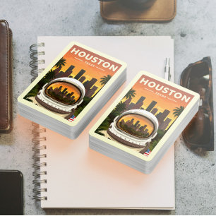 Vintage Houston Texas Poker Cards