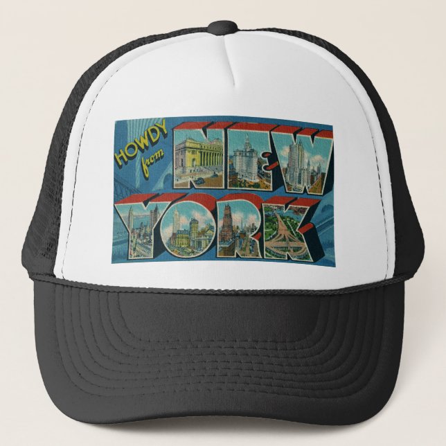 Vintage Howdy from New York Trucker Hat (Front)
