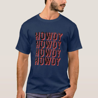 Vintage Howdy Rodeo Funny Western Country Southern T-Shirt