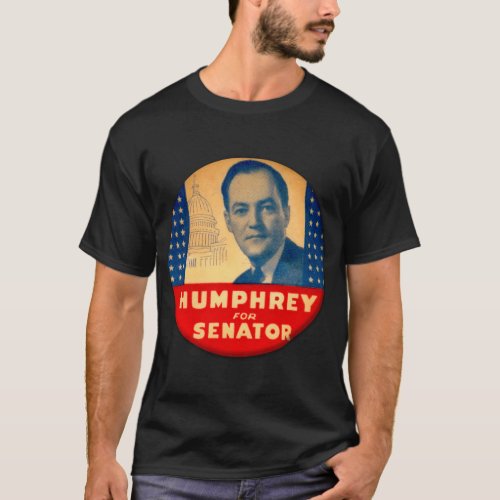 Vintage Hubert Humphrey For Senate T_Shirt