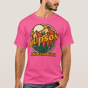 Vintage Hudson North Carolina Mountain Hiking Souv T-Shirt