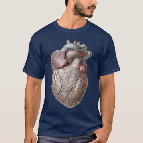 Vintage Human Anatomy Healthy Heart Organs T_Shirt