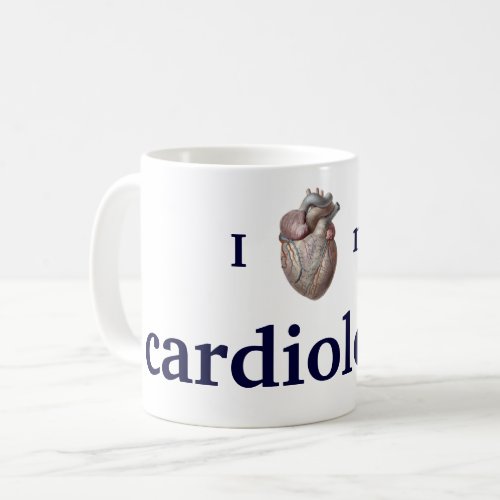 Vintage Human Anatomy I Love My Cardiologist Coffee Mug